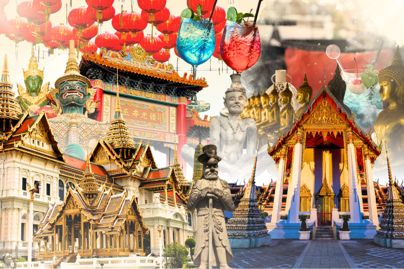 왓 프라깨우 & 왕궁 & 왓 포 & 이글 네스트 바(옥상) & 야왈랏