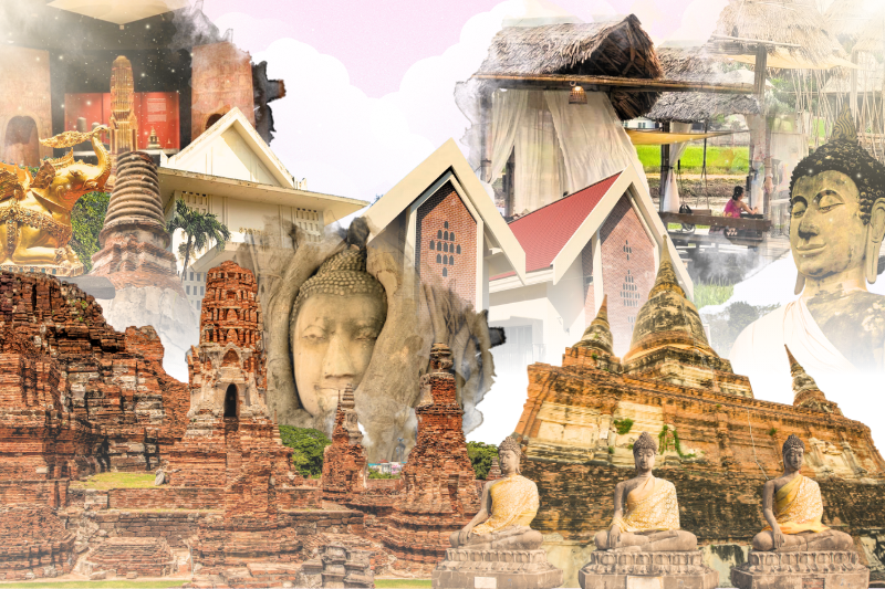 왓 마하 탓 & 차오 삼 프라야 국립 박물관 & 왓 야이 차이야몽콘 & 라크나 아유타야 카페